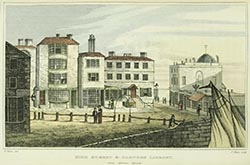High Street and Garners Library, from Marine Parade [Oulton 1820] 